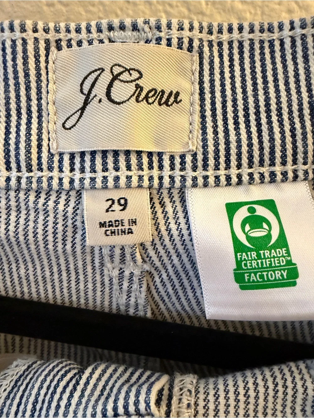 Women’s Light Blue Pinstripe Jeans